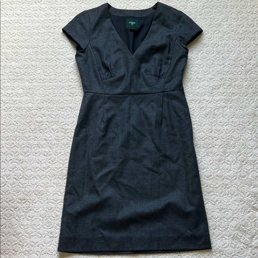 J Crew V Neck Suiting Dress